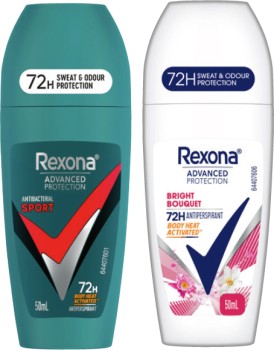 Rexona-Advanced-Protection-Antiperspirant-RollOn-50mL-Selected-Varieties on sale