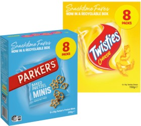 Twisties%2C+Parkers+Pretzel+or+Sunbites+Grain+Waves+8+Pack+Selected+Varieties