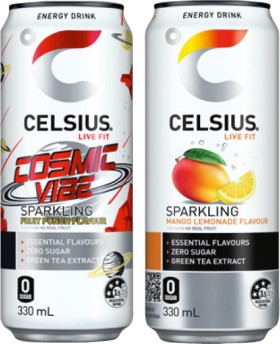 Celsius-Sparkling-Energy-Drink-330mL-Selected-Varieties on sale