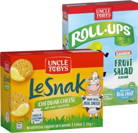 Uncle-Tobys-Le-Snak-RollUps-6-Pack-or-Muesli-Bars-56-Pack-Selected-Varieties on sale