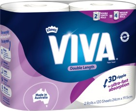 Viva-Double-Length-Paper-Towel-2-Pack-Selected-Varieties on sale
