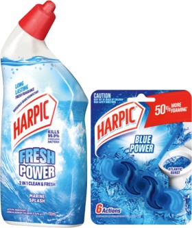 Harpic+Fresh+Power+Liquid+Toilet+Cleaner+700mL+or+Rim+Block+39g+Selected+Varieties