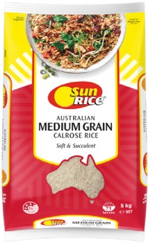 SunRice-Medium-Grain-White-or-Brown-Rice-5kg on sale