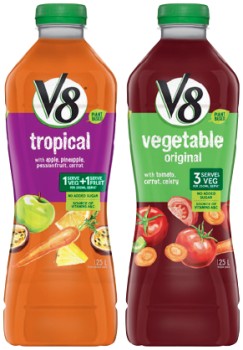V8-Fruit-Vegetable-Juice-125-Litre-Selected-Varieties on sale
