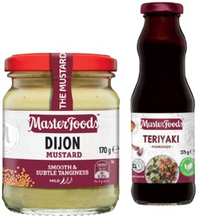MasterFoods-Mustard-170-175g-Horseradish-175g-or-Marinade-375g-Selected-Varieties on sale