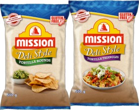 Mission+Deli+Style+Tortilla+or+Corn+Strips+500g+Selected+Varieties