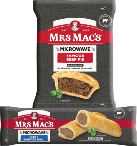 Mrs+Mac%26rsquo%3Bs+Microwave+Beef+Pie%2C+Giant+Sausage+Roll+175g+or+Pastie+165g+Selected+Varieties