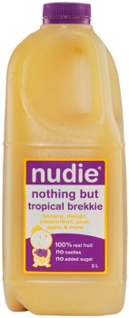 Nudie+Apple+Juice+or+Tropical+Brekkie+Juice+2+Litre