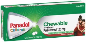 Panadol+Children+7%2B+Years+Chewable+Paracetamol+Tablets+12+Pack%2A