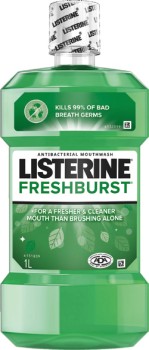 Listerine+Mouthwash+Fresher+%26amp%3B+Cleaner+1+Litre+Selected+Varieties