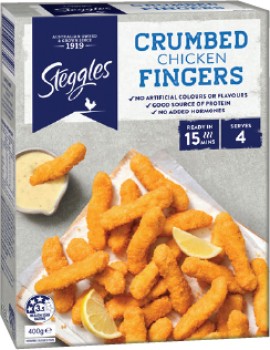 Steggles+Crumbed+Chicken+Fingers+400g