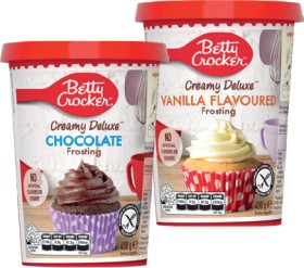 Betty+Crocker+Creamy+Deluxe+Frosting+400g+Selected+Varieties