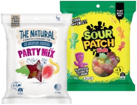The-Natural-Confectionery-Co-130230g-Sour-Patch-Kids-190g-or-Pascall-Lollies-150300g-Bags-Selected-Varieties on sale