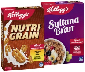Kellogg%26rsquo%3Bs+Nutri%E2%80%91Grain+290g%2C+Sultana+Bran+420g+or+Original+Special+K+300g