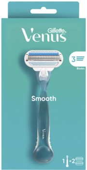 Gillette+Venus+Smooth+Razor+Kit+with+2+Refill+Blades+1+Pack
