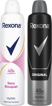 Rexona-48hr-Aerosol-Deodorant-250mL on sale