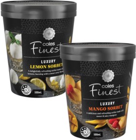 Coles+Finest+Luxury+Sorbet+Tub+500mL