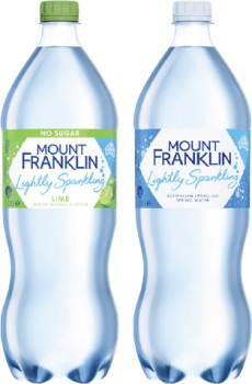 Mt-Franklin-Lightly-Sparkling-Water-125-Litre on sale