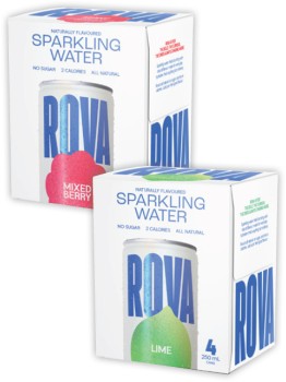 Rova+Sparkling+Water+4x250mL