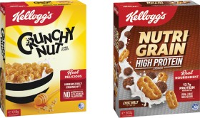 Kellogg%26%23039%3Bs+Crunchy+Nut+640g+or+Nutri+Grain+High+Protein+Choc+Malt+500g