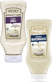 Heinz-Seriously-Good-Aioli-or-Mayonnaise-500mL on sale