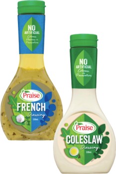 Praise-Dressing-330mL on sale