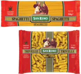 San-Remo-Pasta-375g-500g on sale