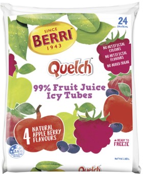 Berri-Quelch-99-Fruit-Juice-Icy-Tubes-24-Pack on sale