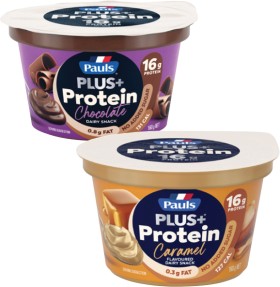 Pauls-Plus-Protein-Dessert-160g on sale