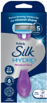 Schick+Silk+Hydro+Moisture+Care+Razor+Kit+with+2+Refill+Blades+1+Pack
