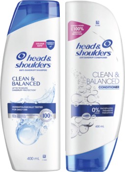 Head+%26amp%3B+Shoulders+Clean+%26amp%3B+Balanced+Shampoo+or+Conditioner+400mL