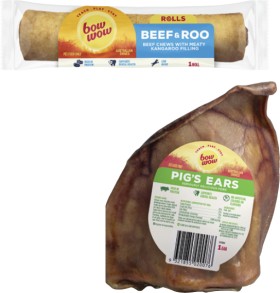 Bow+Wow+Pigs+Ear+or+Beef+Roo+Roll+Dog+Treat+1+Pack