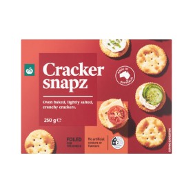Woolworths-Original-Cracker-Snapz-250g on sale