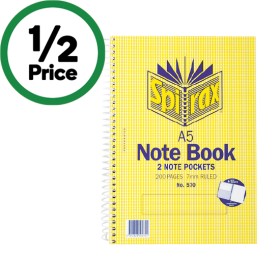 Spirax+A5+Note+Book+200+Pages