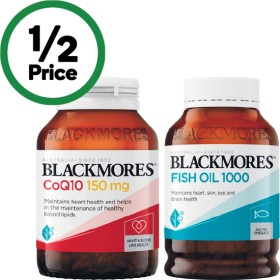 Blackmores+Fish+Oil+1000mg+Capsules+Pk+400+or+CoQ10+150mg+Capsules+Pk+90%7E