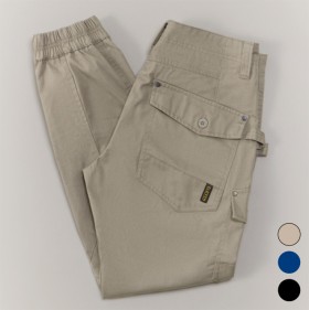 ELEVEN-Workwear-Stove-Pipe-Cuffed-Cargo-Pants on sale