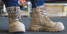 Blundstone+Unisex+150mm+Zip+Sided+Desert+Sand+Safety+Boots