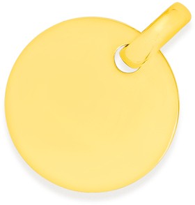 9ct-Gold-20mm-Round-Engravable-Disc-Pendant on sale
