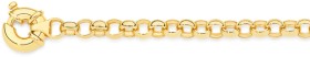 9ct-Gold-19cm-Solid-Belcher-Bolt-Ring-Bracelet on sale