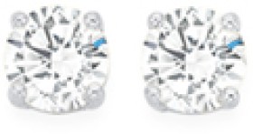 9ct+Gold+Cubic+Zirconia+Stud+Earrings