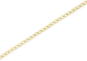 9ct-Gold-25cm-Solid-Open-Curb-Anklet on sale