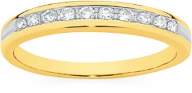 9ct+Gold+Diamond+Anniversary+Band