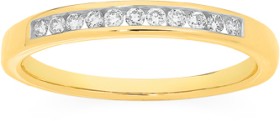 9ct+Gold+Diamond+Anniversary+Band