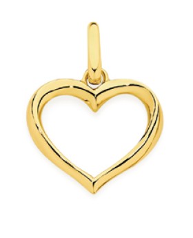 9ct-Gold-Open-Heart-Pendant on sale