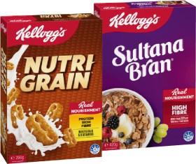 Kellogg%26rsquo%3Bs+Nutri%E2%80%91Grain+290g%2C+Sultana+Bran+420g+or+Original+Special+K+300g