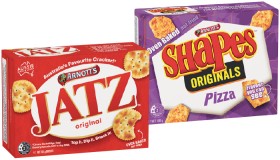 Arnotts-Shapes-130190g-or-Jatz-225g-Selected-Varieties on sale
