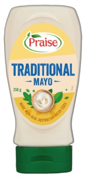 Praise-Traditional-Squeeze-Mayo-250280g-Selected-Varieties on sale