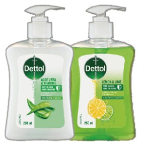 Dettol+Liquid+Hand+Wash+250mL+Selected+Varieties