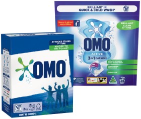 OMO-Laundry-Powder-2kg-Liquid-2-Litre-or-Capsule-28-Pack-Selected-Varieties on sale