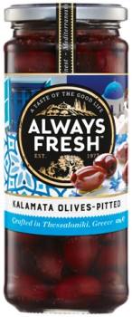 Always-Fresh-Pitted-Kalamata-Olives-425g on sale
